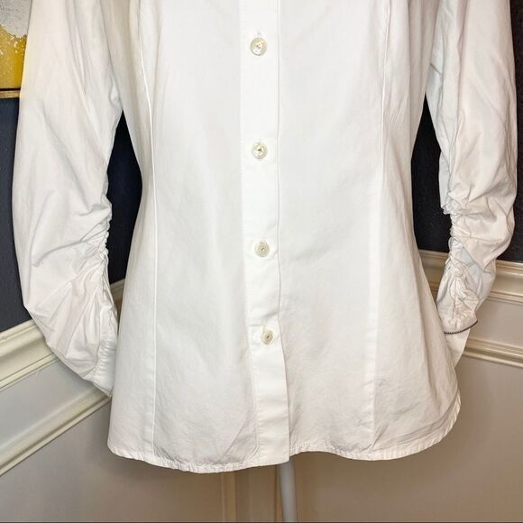 Sylvia Techerassi zipper collar & cuff button down - Picture 3 of 12